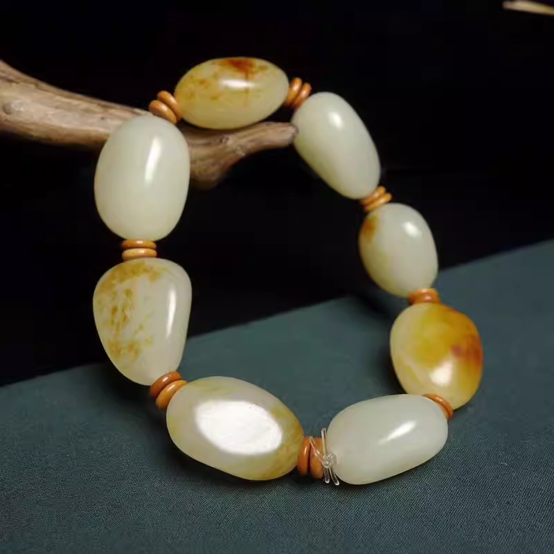 和田玉籽料随型串