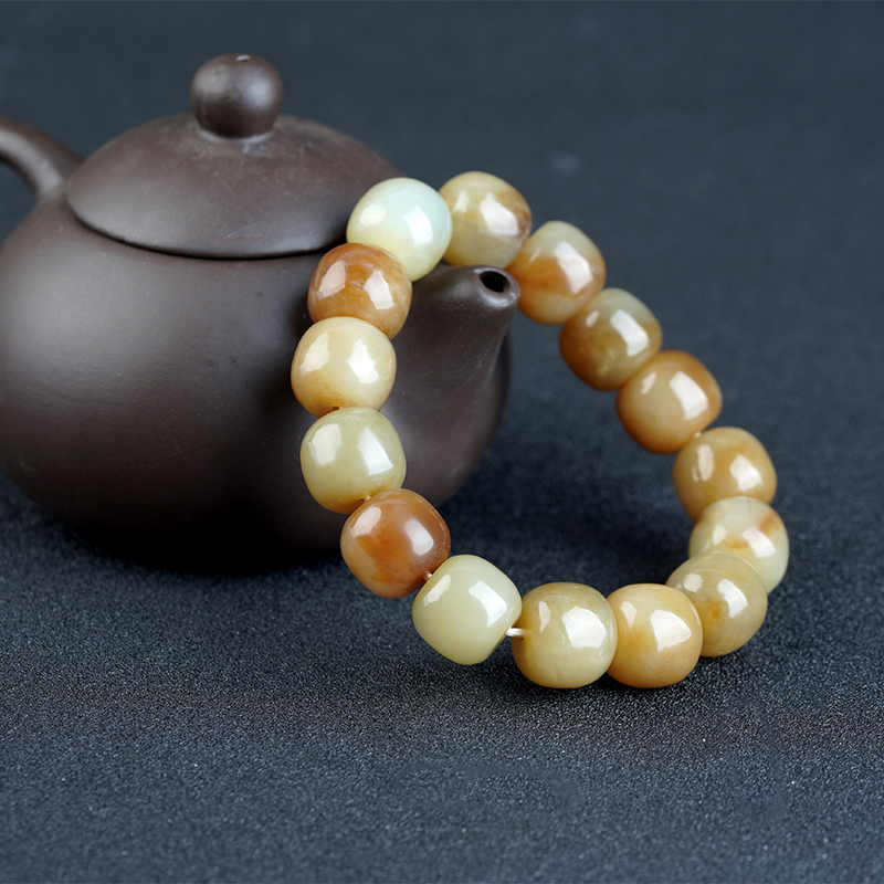 和田玉糖玉老型珠手串
