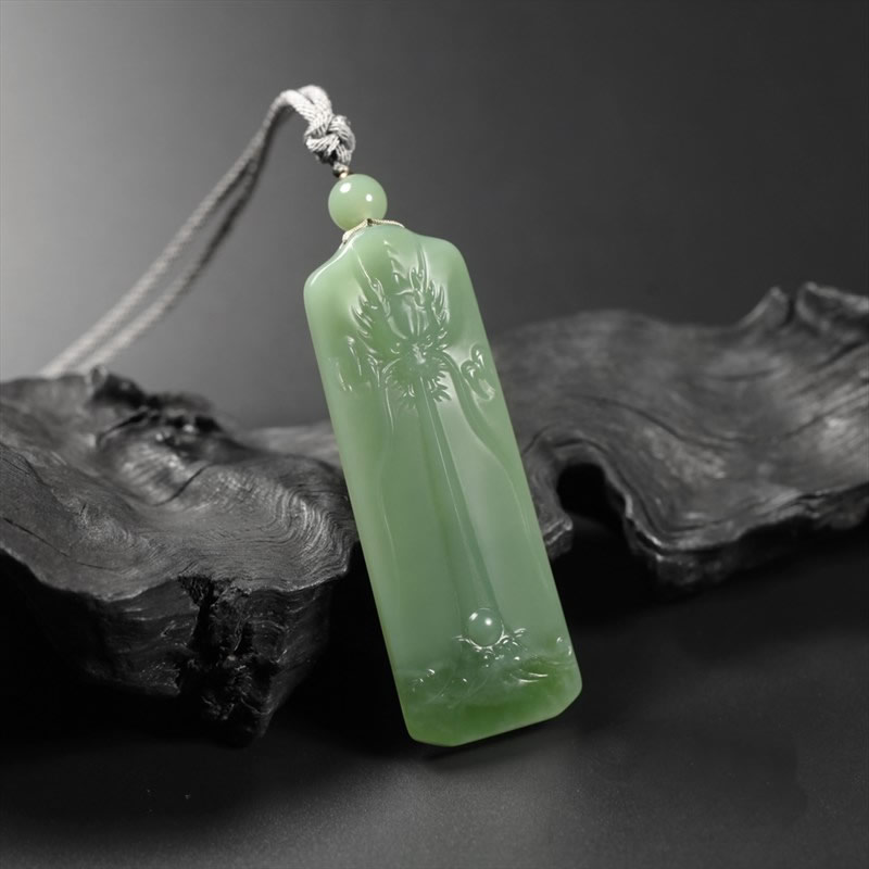 碧玉牌-潜龙戏珠